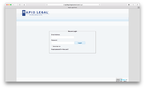 Rapid Legal Portal