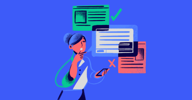 Professional woman planning service of process.