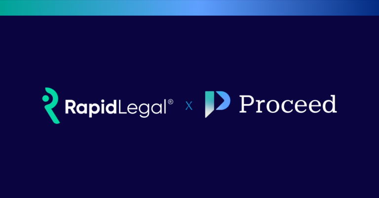 Rapid Legal and Proceed logos.